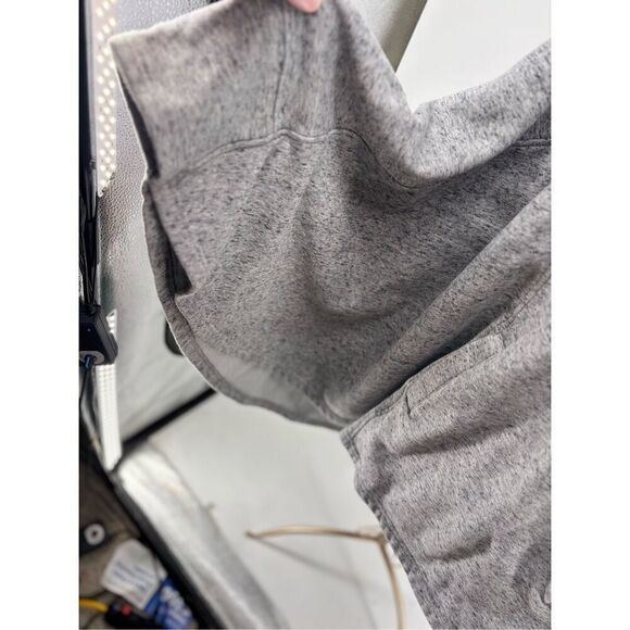 Ugg Women Grey Charlynne Fleece Poncho Sweater Funnnel Neck Pocket Size M/L - Picture 6 of 9